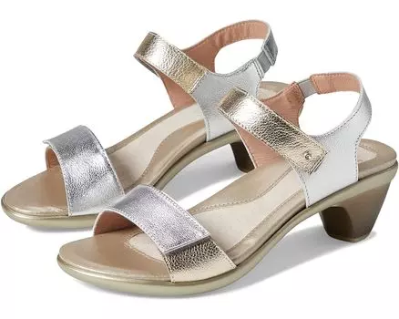 Туфли Naot Extant, цвет Soft Silver Leather/Radiant Gold Leather