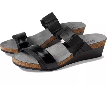 Туфли Naot Royalty, цвет Jet Black Leather/Black Luster Leather