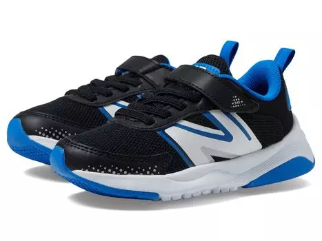 Туфли New Balance Kids Dynasoft 545 Bungee Lace with Top Strap, цвет Black/Blue Oasis