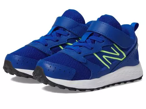 Туфли New Balance Kids Fresh Foam 650v1 Bungee Lace with Top Strap, цвет Team Royal/Bleached Lime Glo