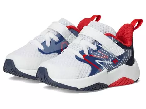 Туфли New Balance Kids Rave Run v2 Bungee Lace with Top Strap, цвет Team Royal/White/True Red