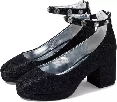 Туфли Nina Kids Camilla, цвет Black Glitter Fabric