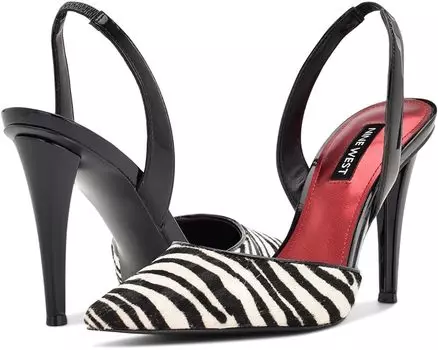 Туфли Nine West Floryp 5, цвет White/Black Zebra