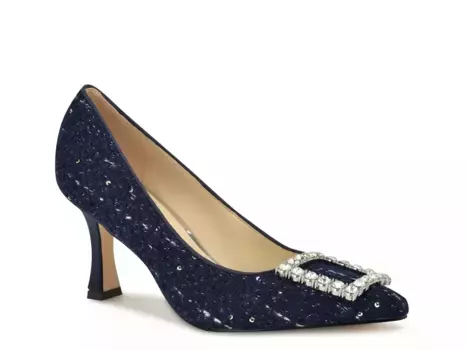 Туфли Nine West Jaquee Pump, темно-синий текстиль
