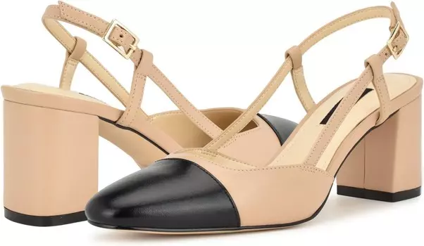 Туфли Nine West Unda, цвет Light Natural Leather/Black