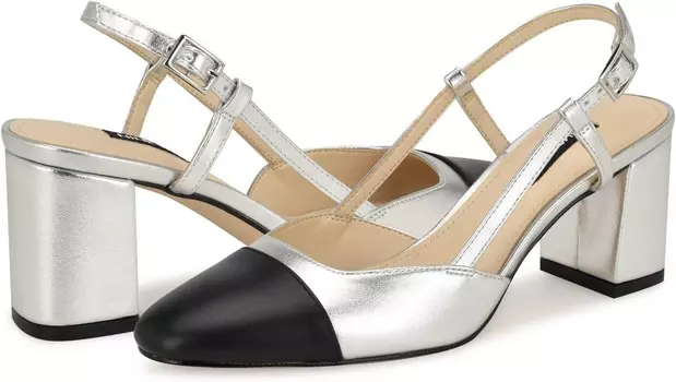 Туфли Nine West Unda, цвет Silver/Black