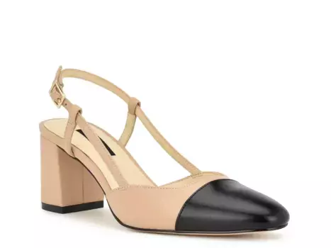Туфли Nine West Unda Pump, бежевый/черный