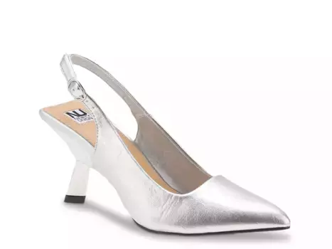 Туфли Ninety Union Koko Pump, серебристый металлик