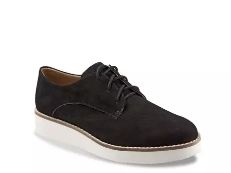 Туфли-оксфорды замшевые Soft Walk Willis Wedge, черный