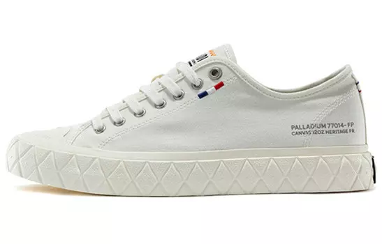 Туфли Palla Ace Canvas унисекс с низким верхом белого цвета Palladium