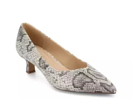 Туфли Pammie Journee, Grey/White Snake Print