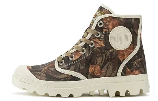Туфли Pampa Canvas унисекс с высоким берцем, кленовый камуфляж Palladium