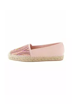 Туфли парусиновые на танкетке Forever Comfort Beaded Regular Fit Next, розовые