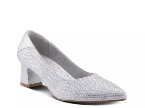 Туфли Patrizia Senna, серебристый металлик