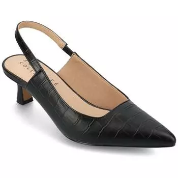 Туфли Paulina Pump женские из коллекции Journee, цвет croco/black