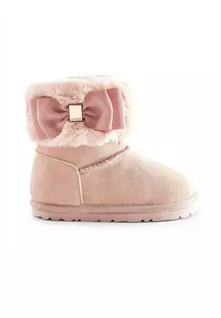 Туфли Первые шаги Cuff With Bow Regular Fit Baker by Ted Baker, розовый