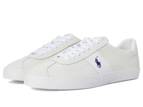 Туфли Polo Ralph Lauren Court Vulc Leather-suede Sneaker, цвет Bianco