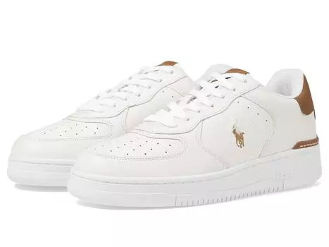 Туфли Polo Ralph Lauren Masters CRT, цвет Deckwash White/Tan Multi PP