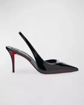 Туфли Posticha из ПВХ с красной подошвой и пяткой на пятке Christian Louboutin, цвет Black