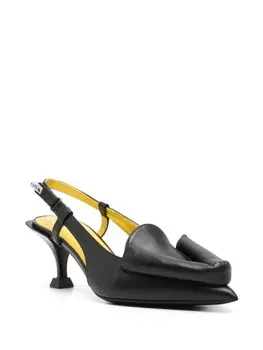 Туфли Premiata 70 мм из кожи, черный