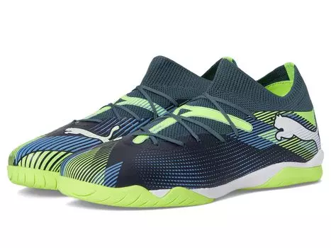 Туфли PUMA Future 7 Match It Soccer Cleats, цвет Gray Skies-Puma White-Fizzy Apple