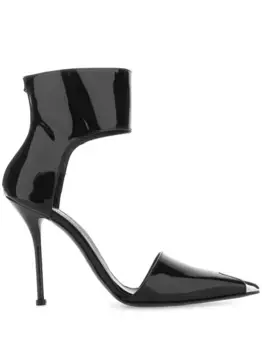 Туфли Punk 105 с заостренным носком Alexander McQueen, черный