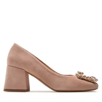 Туфли R.Polaski 1623 Beowy Zamsz, бежевый