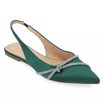 Туфли Rebbel с открытой пяткой на плоской подошве Journee, зеленый