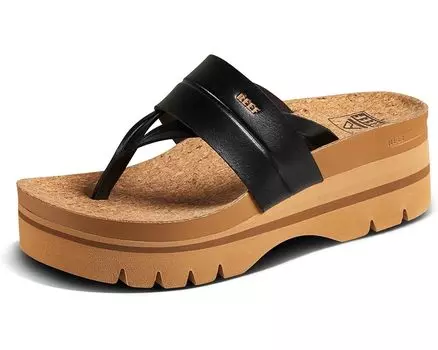 Туфли Reef Cushion Lennox Higher, цвет Black/Tan