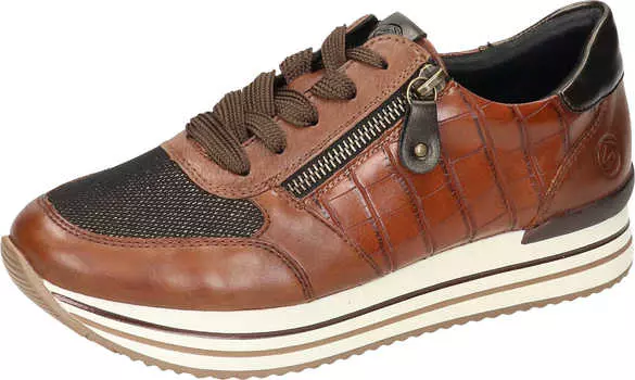 Туфли remonte, цвет chestnut/schwarz-bronze/mogano