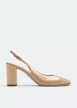Туфли Ren Caovilla Leather, бежевый