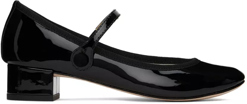 Туфли Repetto Black Rose на каблуке