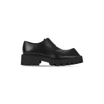 Туфли Rhino Дерби из гладкой черной телячьей кожи BALENCIAGA, черный