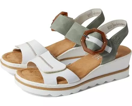 Туфли Rieker 67476 Rose 76, цвет Weiss/Mint/Weiss
