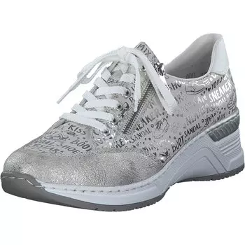 Туфли rieker, цвет fog-silver/kreide-silver/weiss