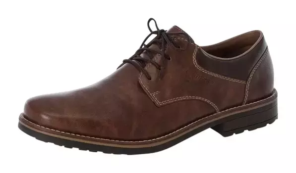 Туфли Rieker на шнуровке, с мягкой стелькой, повседневная обувь, полуботинки, туфли на шнуровке, цвет Wood/Toffee