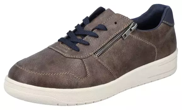 Туфли Rieker на шнуровке, со стелькой с эффектом памяти, повседневная обувь, полуботинки, туфли на шнуровке, коричневый