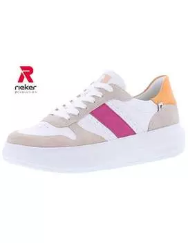 Туфли rieker Schnrschuh, цвет lightrose/weiss/mage