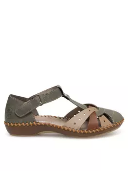 Туфли Rieker, зеленый