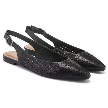 Туфли Riva с открытой пяткой на плоской подошве Baretraps, черный