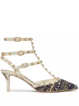 Туфли Rockstud 65 VALENTINO GARAVANI, синий
