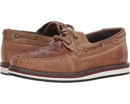 Туфли Roper Filly, цвет Polished Tan Leather Handtooled Vamp