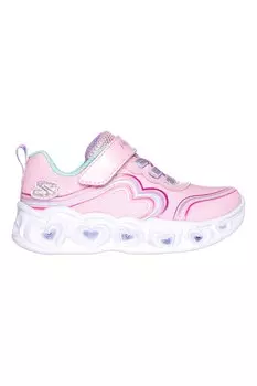 Туфли с эффектом липучки и блесток Skechers, розовый