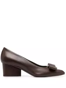 Туфли с бантом Ferragamo, коричневый