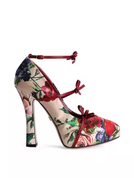 Туфли с цветочным принтом Dolce & Gabbana, нейтральный