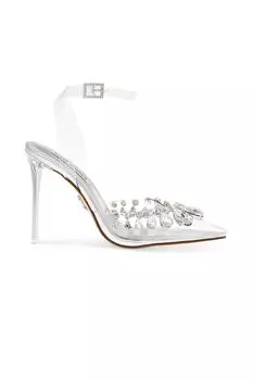Туфли с декоративными камнями Steve Madden, прозрачный