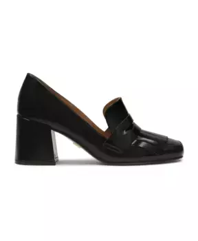 Туфли с кисточками и широким каблуком Kazar, черный