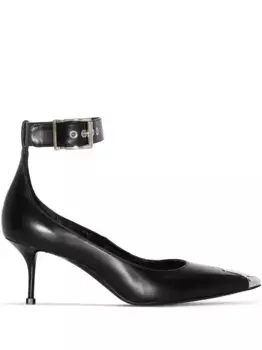 Туфли с контрастным носком Alexander McQueen, черный