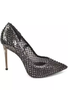 Туфли с кристаллами Le Silla, черный