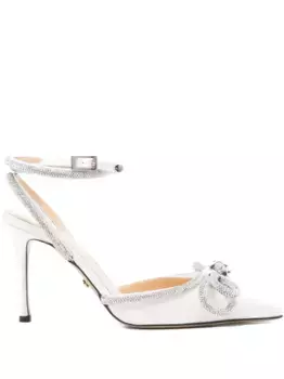 Туфли с кристаллами MACH & MACH, белый